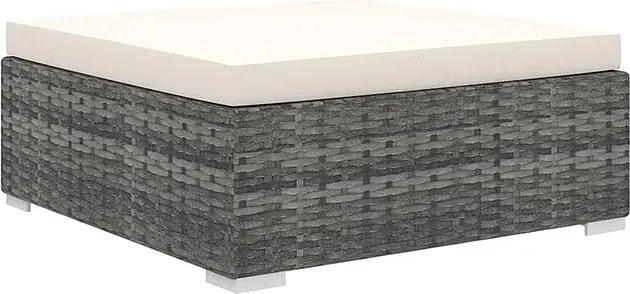 Szaro-kremowy 9-częściowy wypoczynkowy zestaw do ogrodu S5-H08