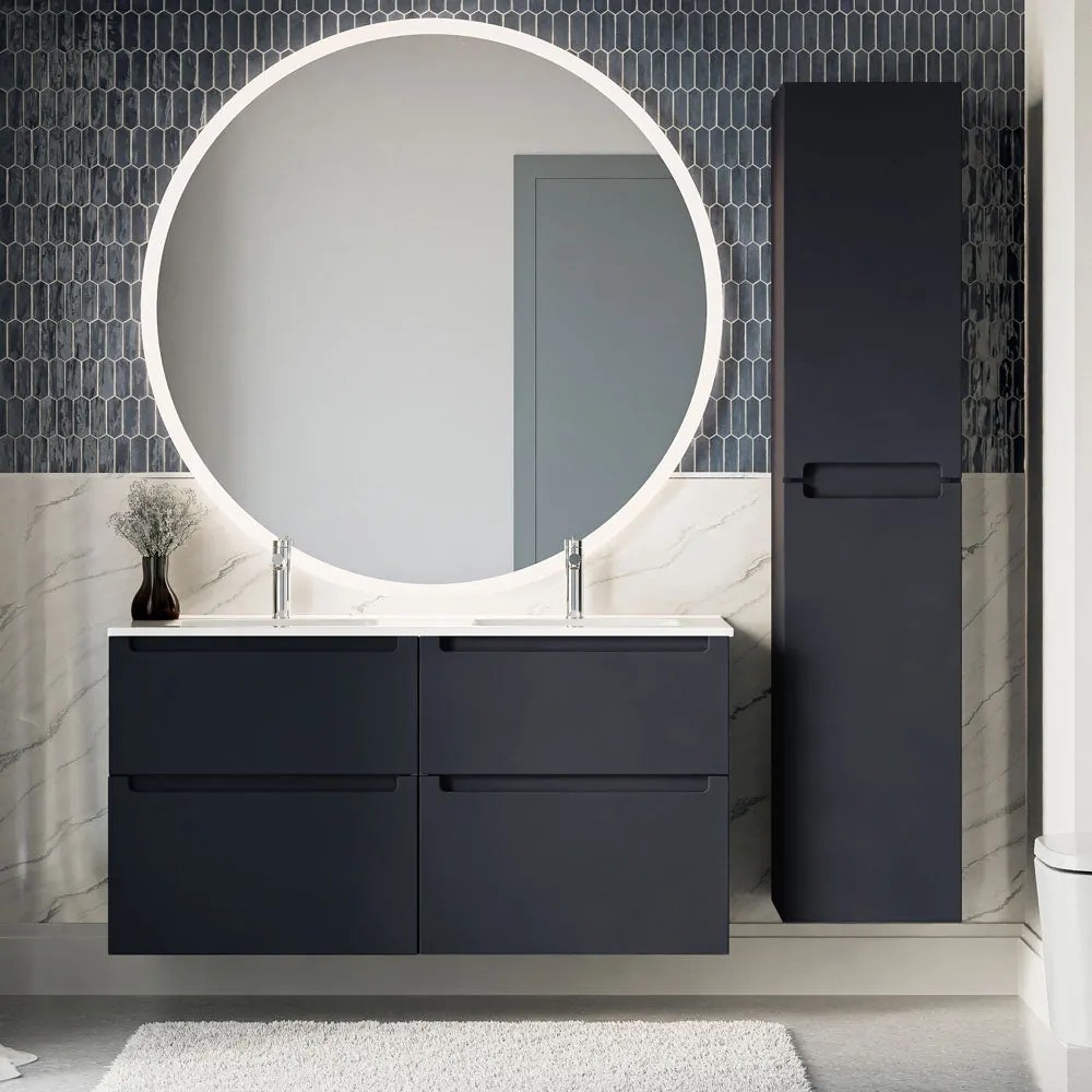 Zestaw mebli łazienkowych VIREO 120 cm z podwójną umywalką