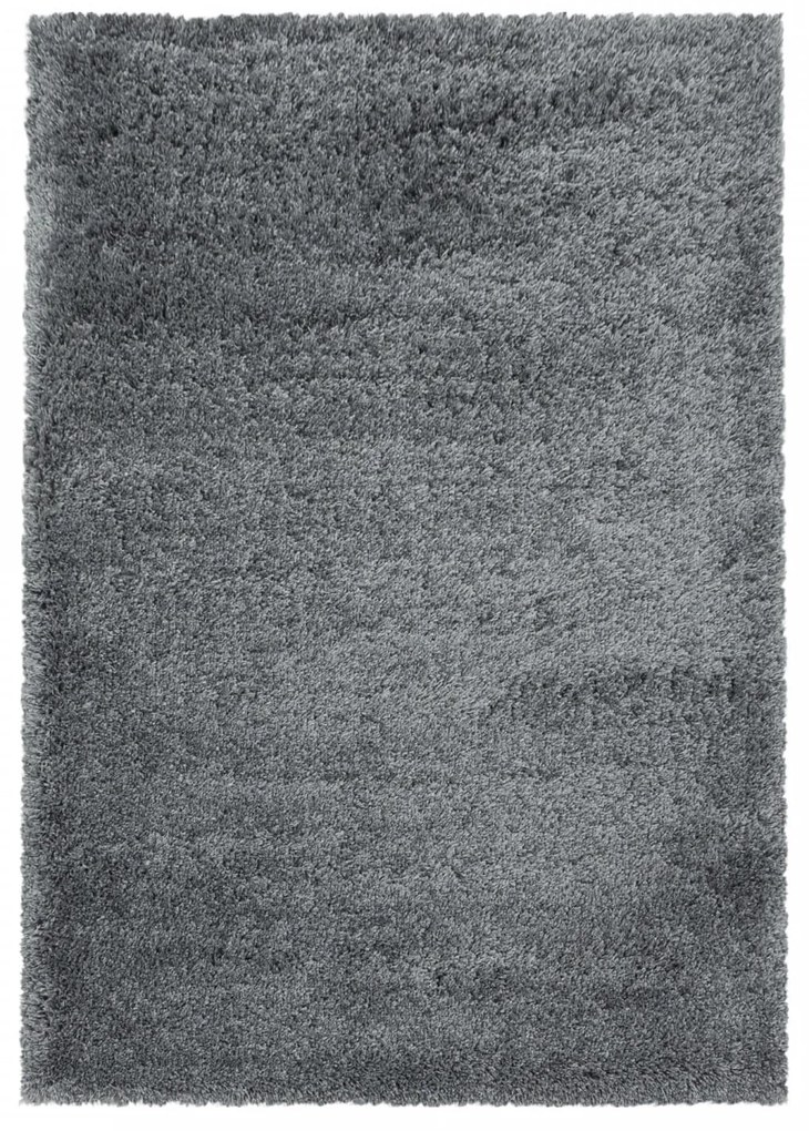 Dywan shaggy Fluffy Super Soft jasny szary 120 cm x 170 cm