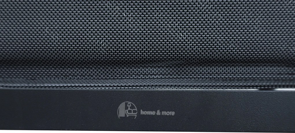 Krzesło ogrodowe aluminiowe antracyt 56x65x88 cm komfortowe wytrzymałe