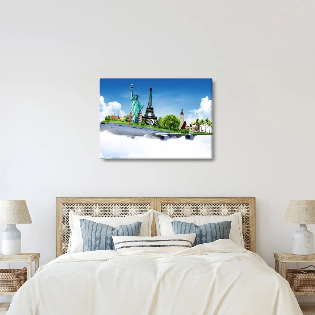Obraz - Podróż dookoła świata (70x50 cm)
