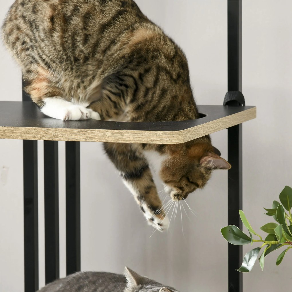 PawHut Drzewko dla Kota z Poduszką Wysokie Drapak ze Stali Stabilność i Komfort | Aosom PL