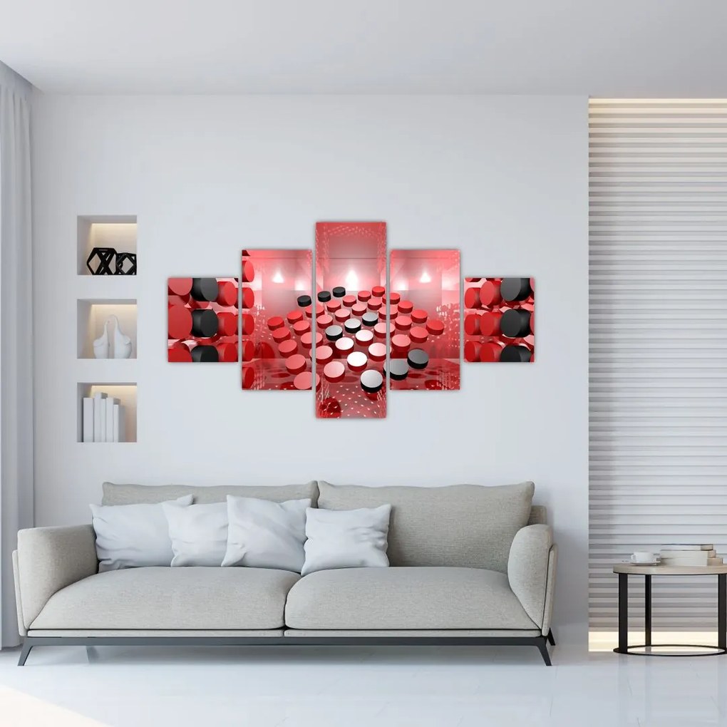 Obraz abstrakcji przycisku (125x70 cm)
