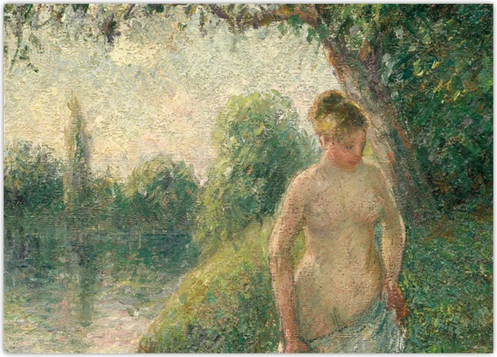 Obraz - Camille Pissarro, The Bather, reprodukcje (70x50 cm)