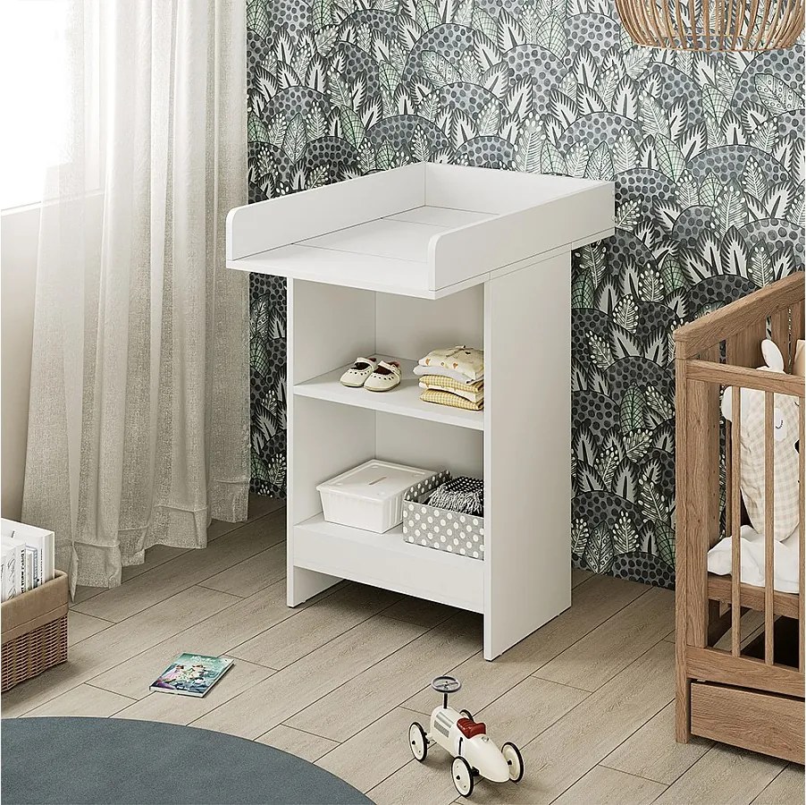 Przewijak dla dziecka biały 60x88x103.5 mona