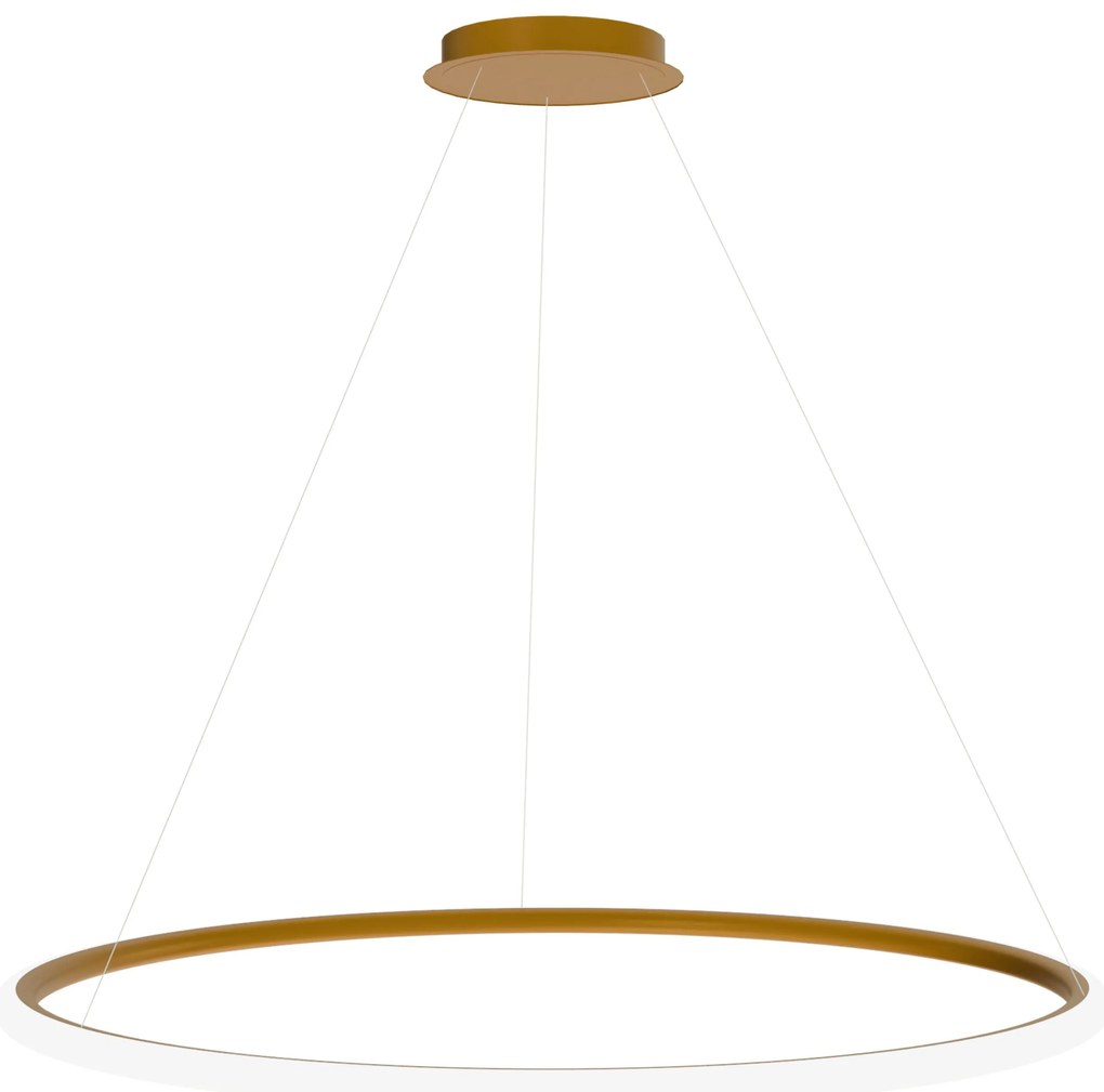 Lampa wisząca LED LHJ005-CP 60cm ZŁOTA SZCZOTKOWANA