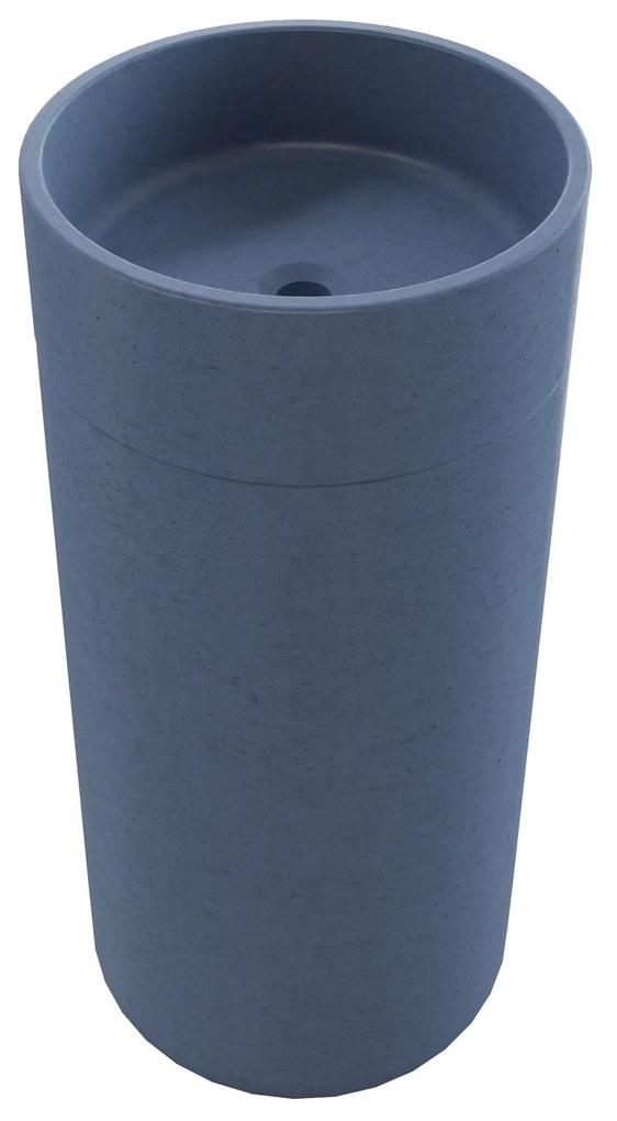 Umywalka betonowa wolostojąca bez otworu na baterię DELIS | Różne kolory : Kolor - Jagodowy