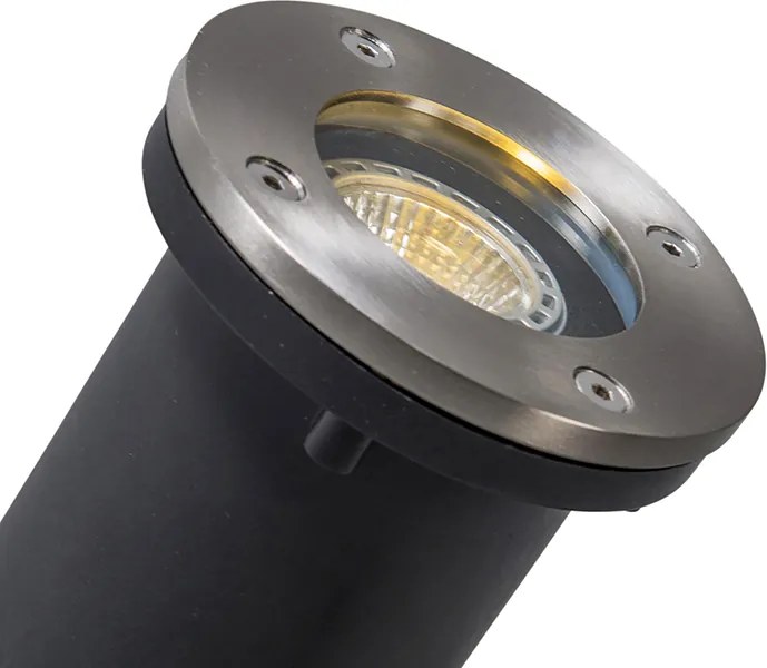 Inteligentny reflektor gruntowy ze stali nierdzewnej z WiFi GU10 IP65 - Basic Round