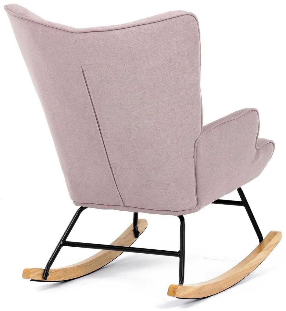 Fotel bujany PINK2, różowy