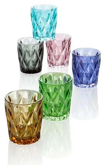 Zestaw 6 szklanek Brandani Diamante, 270 ml