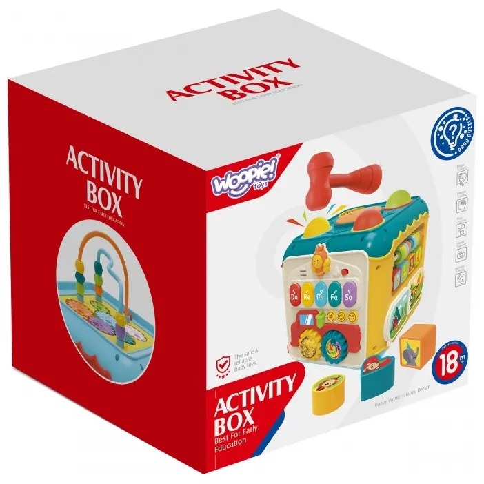 Woopie baby wielofunkcyjna kostka aktywności montessori 6w1 - 18m+