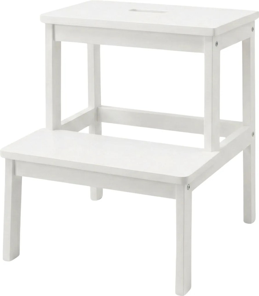 Bambusowy taboret ze schodkiem KROK, wys. 46 cm