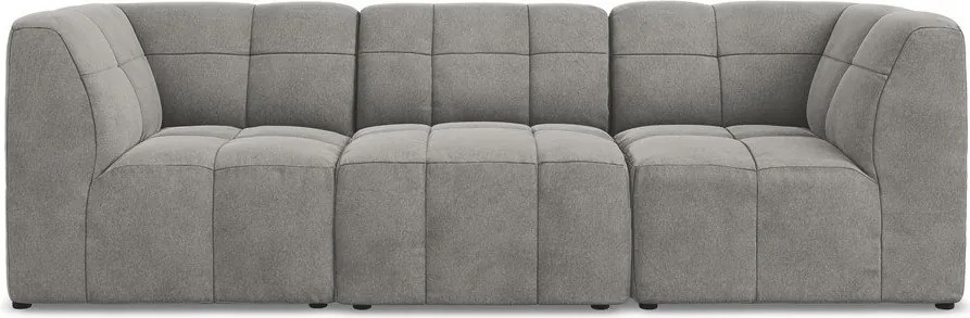 Szara aksamitna sofa 255 cm Aloha – Makamii