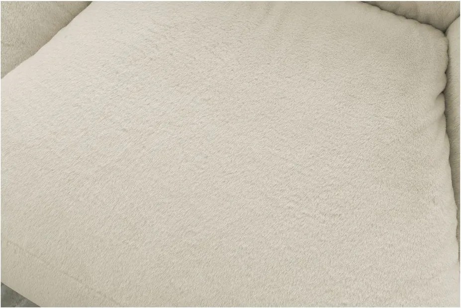 Kremowy worek do siedzenia z imitacji futra Lilibet – Bobochic Paris