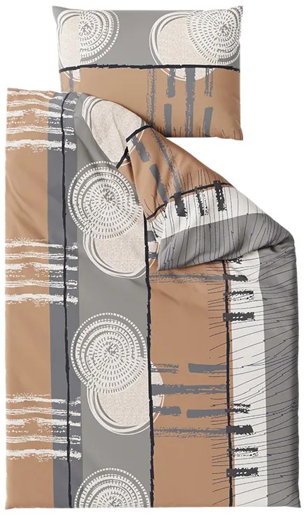 PrzytulneMieszkanie.pl PrzytulneMieszkanie.pl Bawełniana pościel PINIA szara Rozmiar pościeli: 70 x 90 cm | 140 x 200 cm