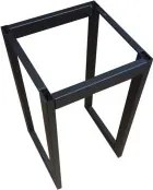 Taboret SOLID tkanina Welur stelaż metalowy STOŁEK LOFT : Kolor Stelaża - Czarny , Kolor tkaniny - VELVET - MG09, Typ tkaniny - Velvet, Wysokość - 45 cm