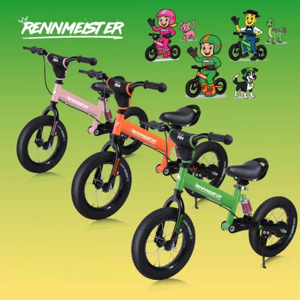 Rowerek biegowy QUIDO, od 3 lat, pomarańczowa Rennmeister