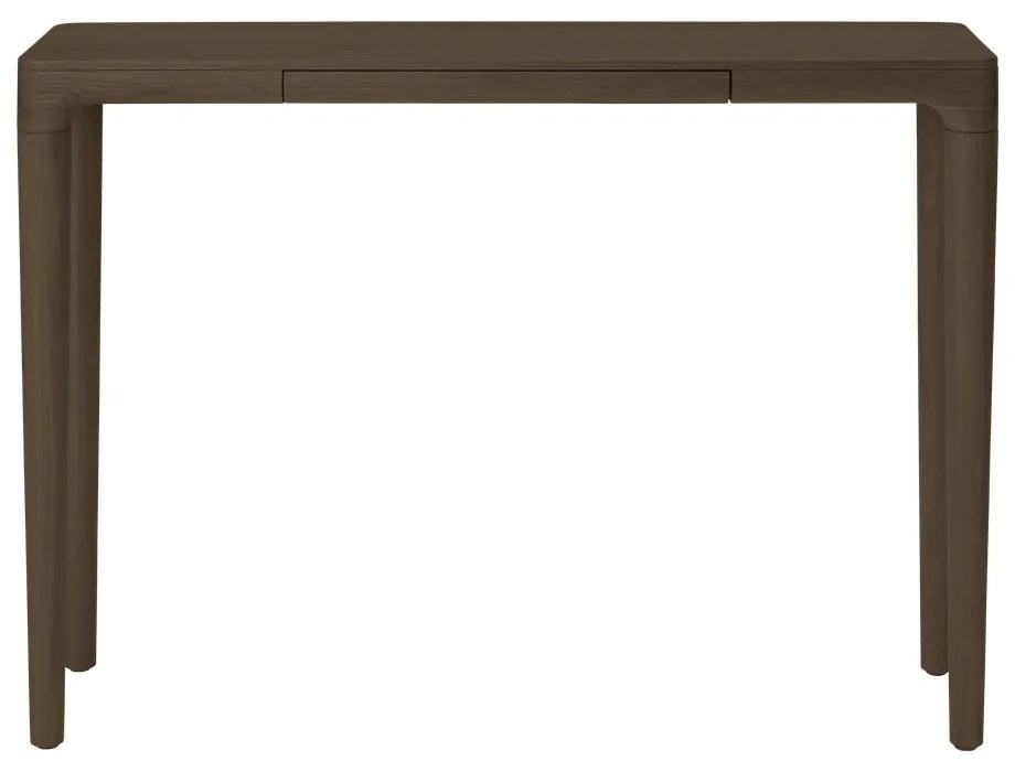 Brązowa konsola z litego drewna dębowego 12x110 cm Heart'n'Soul – UMAGE