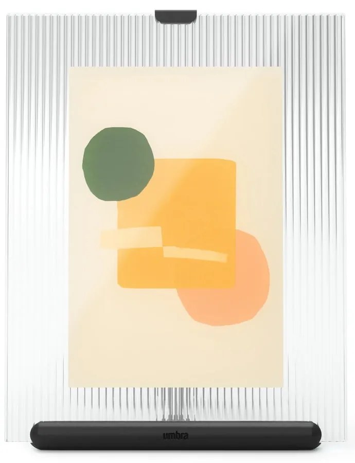 Czarna szklana ramka stojąca 16x20 cm Flute – Umbra