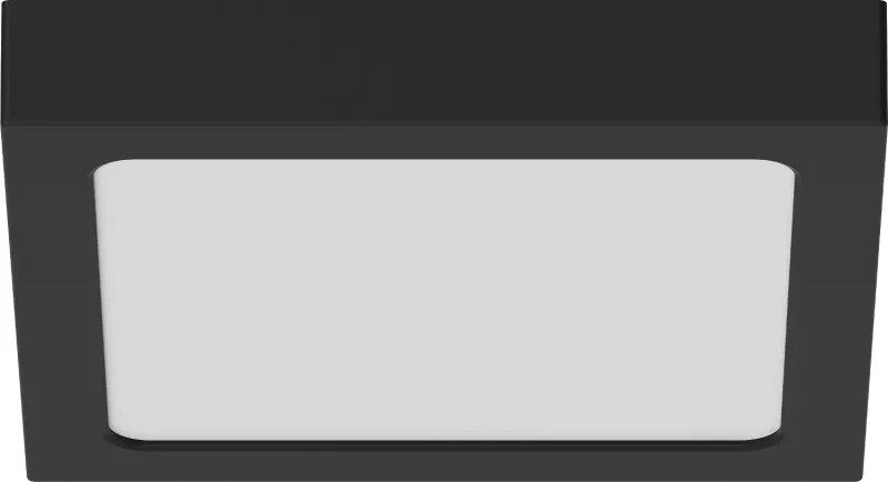 Mexen LDSS plafon sufitowy LED natynkowy 22 x 22 cm, 18W, Neutralna - 4000K, 1440 lm, czarny - L213-022-1840-70