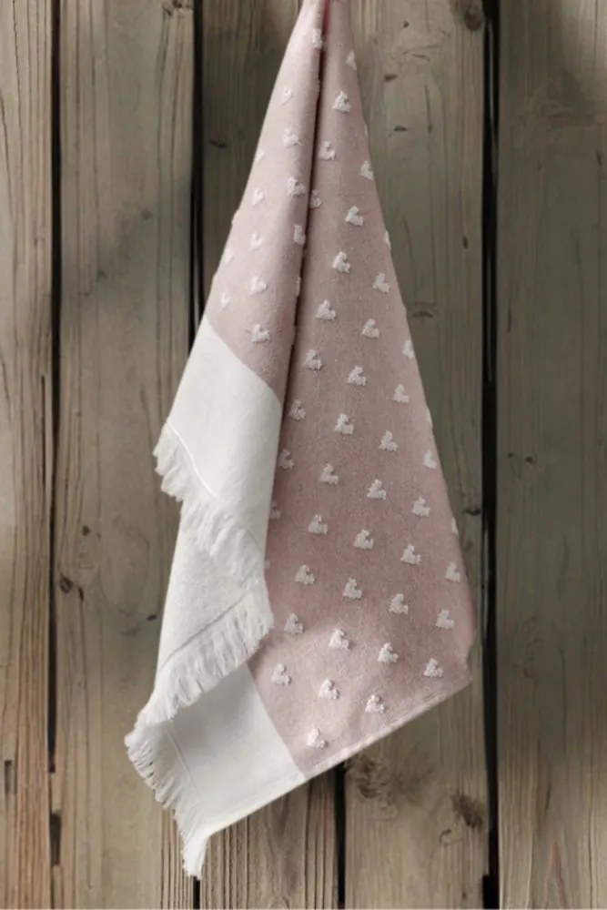 Ręcznik kuchenny HEARTS Różowy