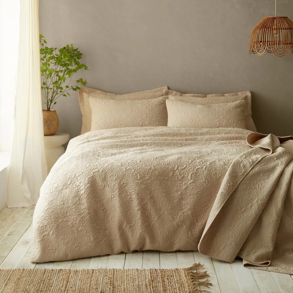 Beżowa pościel dwuosobowa 230x220 cm Casablanca Pinsonic – Pineapple Elephant
