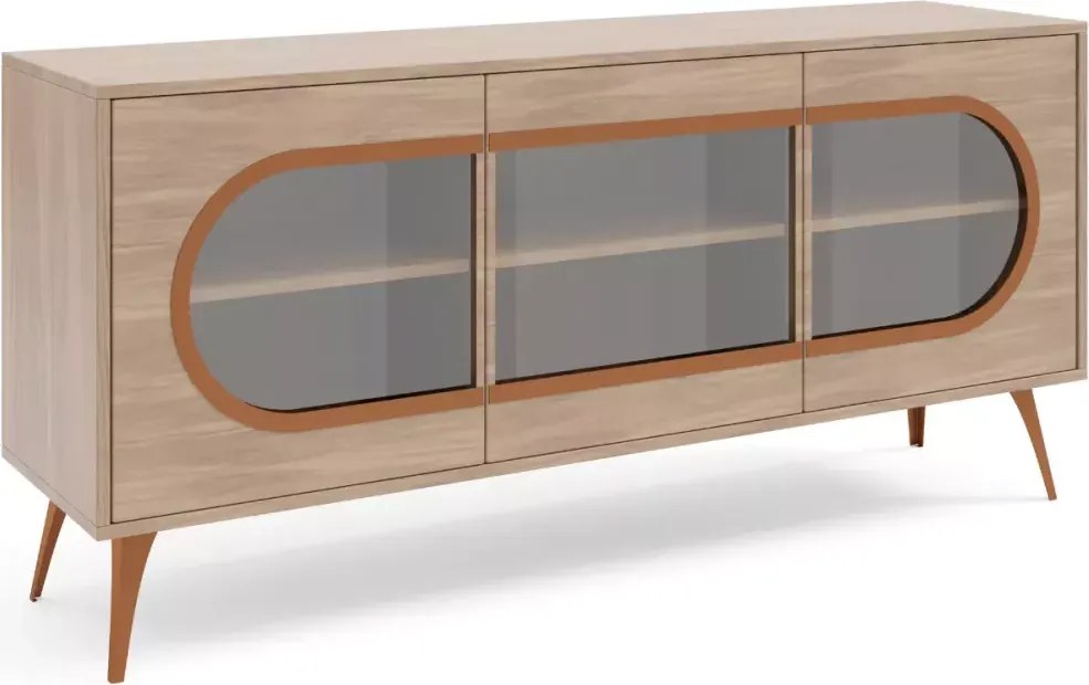 Komoda Selene 3-drzwiowa nowoczesna z cichym domykiem – elegancka, trwała