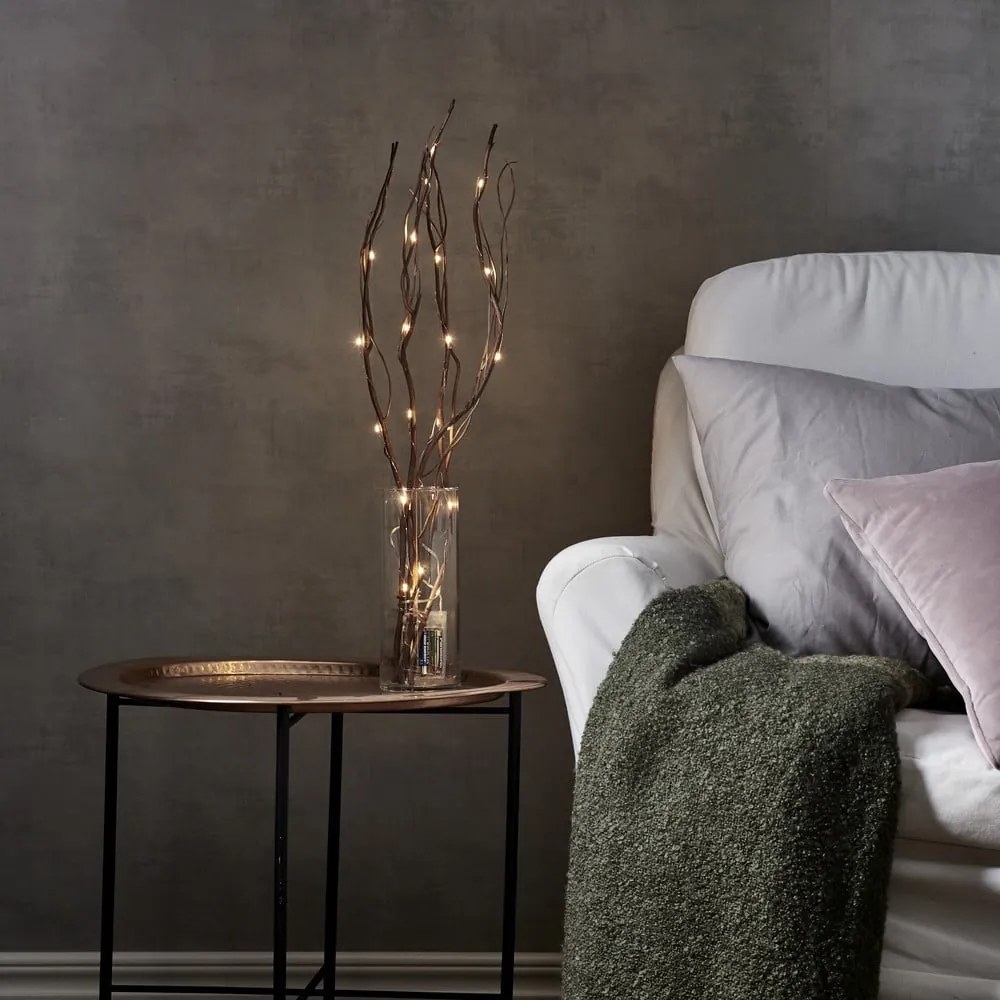 Brązowa dekoracja świetlna ø 8 cm Willow – Star Trading