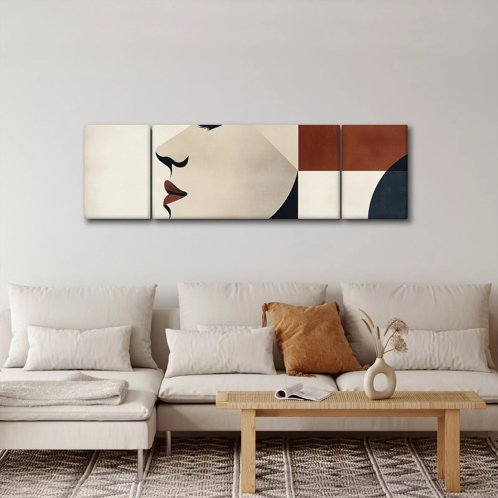 Obraz - Kobieta z profilu (170x50 cm)