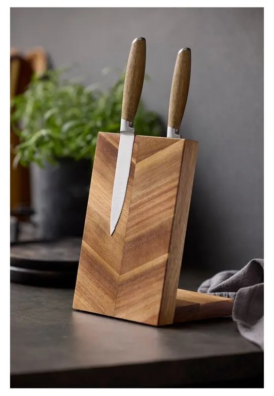 Drewniany magnetyczny stojak na noże – Holm