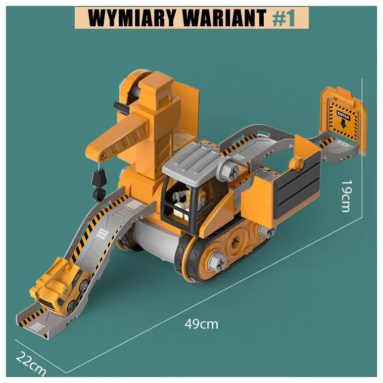 Woopie mega plac budowy 5w1 zestaw xxl do skręcania diy