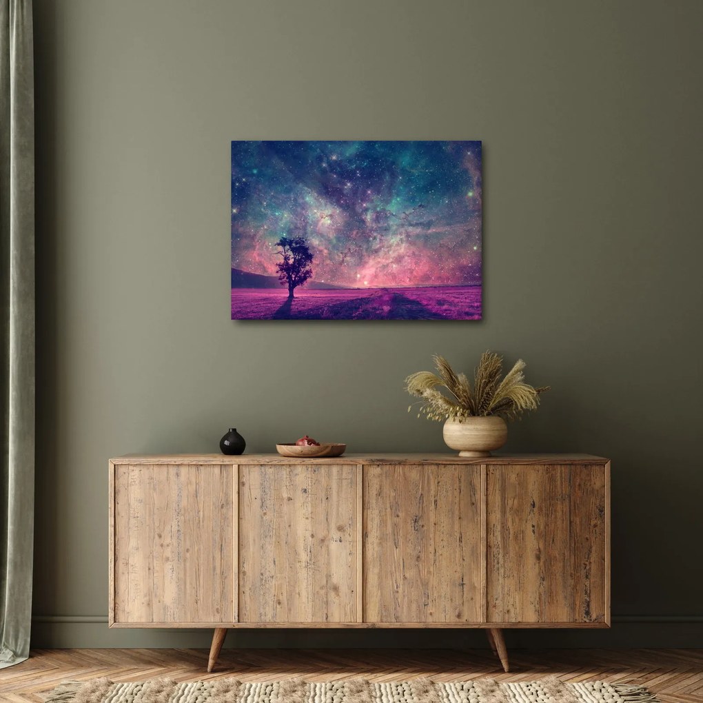Obraz - Nieziemskie nocne niebo (70x50 cm)