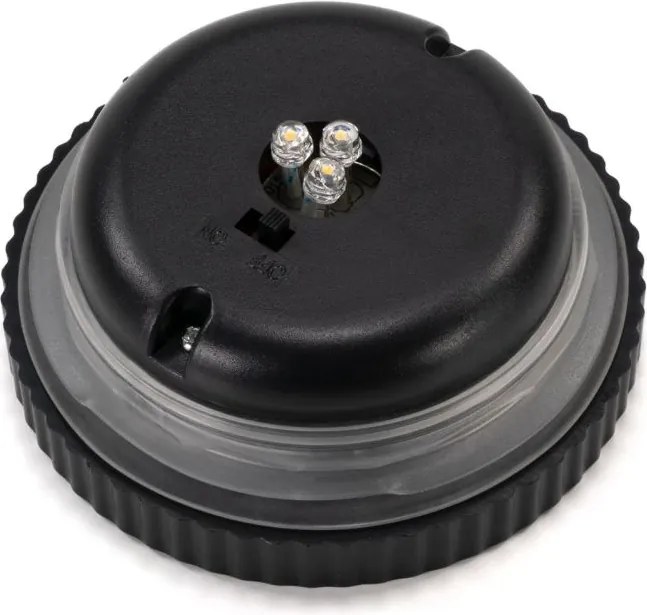 Lampy solarne, 3 LED, plastikowe, ciepły biały, 3 szt.