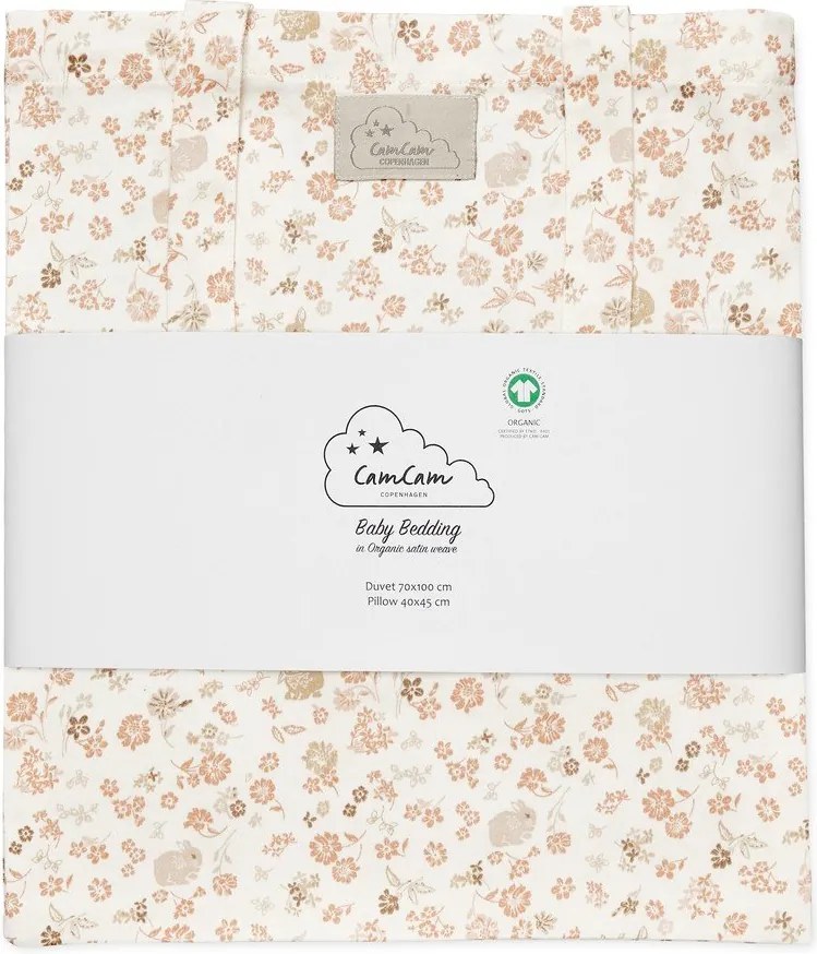 Beżowa pościel dziecięca do łóżeczka z bawełny organicznej 70x100 cm Augusta – Cam Cam Copenhagen