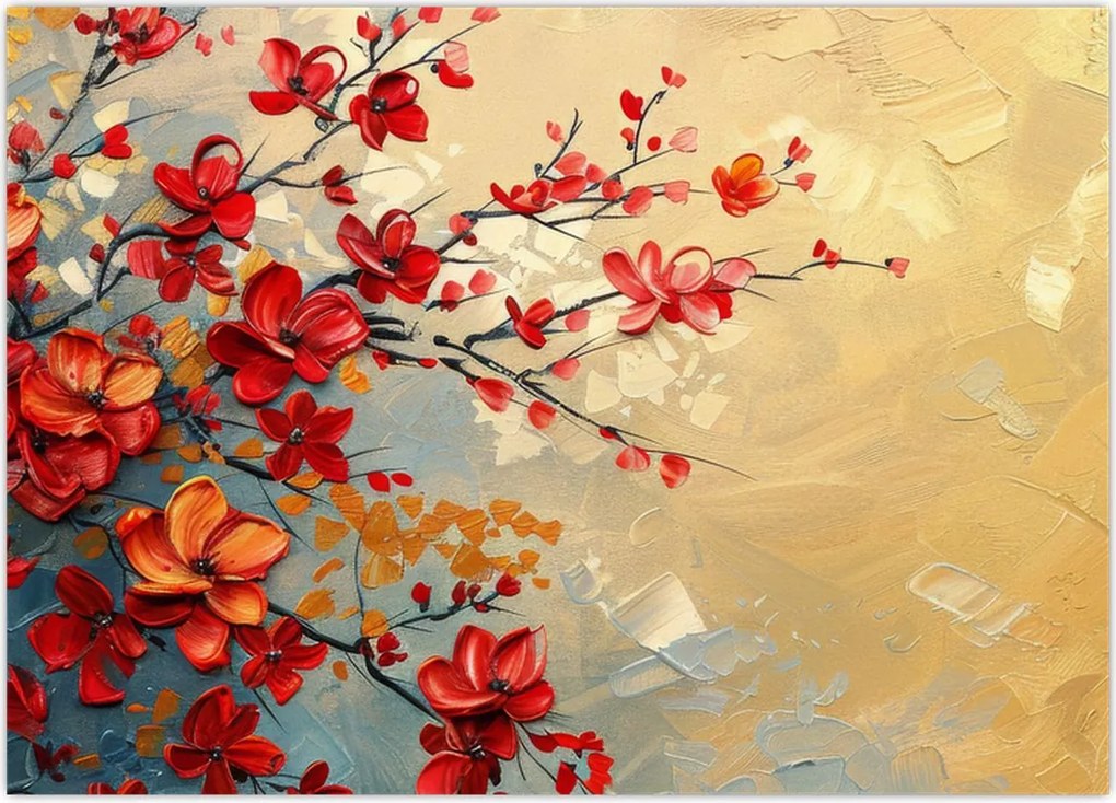 Obraz - Kwitnące drzewo (70x50 cm)
