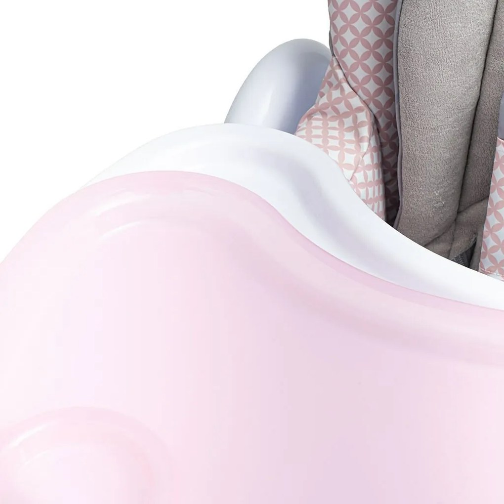 Baby Mix Krzesełko dla dzieci do karmienia, różowy