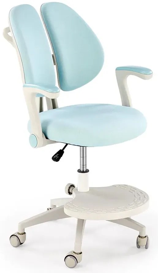 Dziecięcy niebieski obrotowy do biurka fotel C6-W85