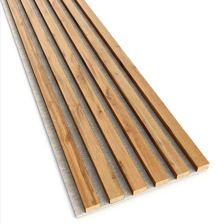 Akustyczne panele lamelowe 2 szt. dąb wotan R6-P02