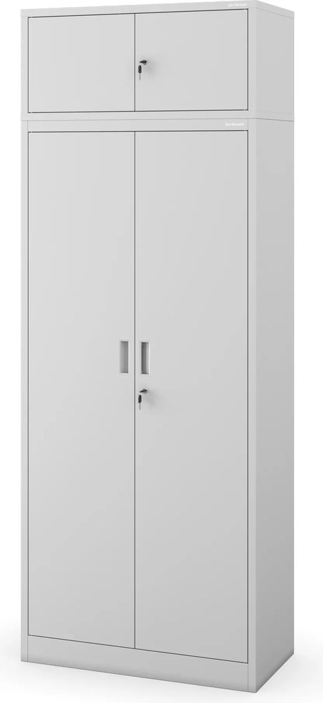 Nadstawka na szafę EWA Compact 800 x 380 x 400 mm, szara