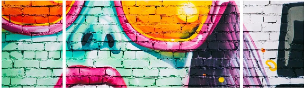 Obraz - Graffiti (170x50 cm)