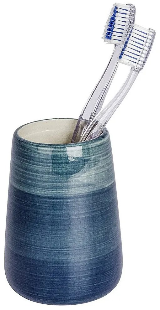 Pojemnik na szczoteczki do zębów POTTERY PETROL, WENKO