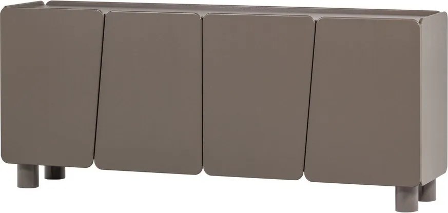 Brązowa komoda z litego drewna sosnowego 200x85x45 cm Root – WOOOD