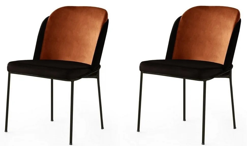 Zestaw krzeseł do jadalni Dore Tile Red and Black, 2 szt.