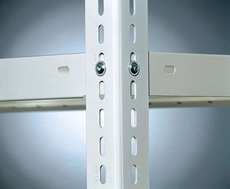 META Śrubowany regał półkowy FIX, 230 kg, 2500 x 1000 x 600 mm, dodatkowy