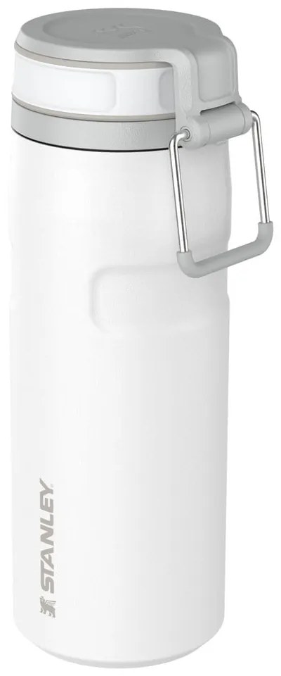 Biały termos ze stali nierdzewnej 470 ml IceFlow™ Bottle Twist Flip Frost – Stanley