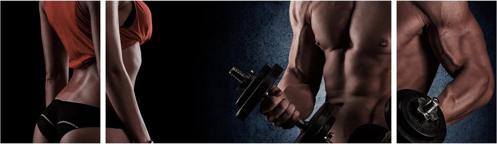 Obraz - Fitness (170x50 cm)