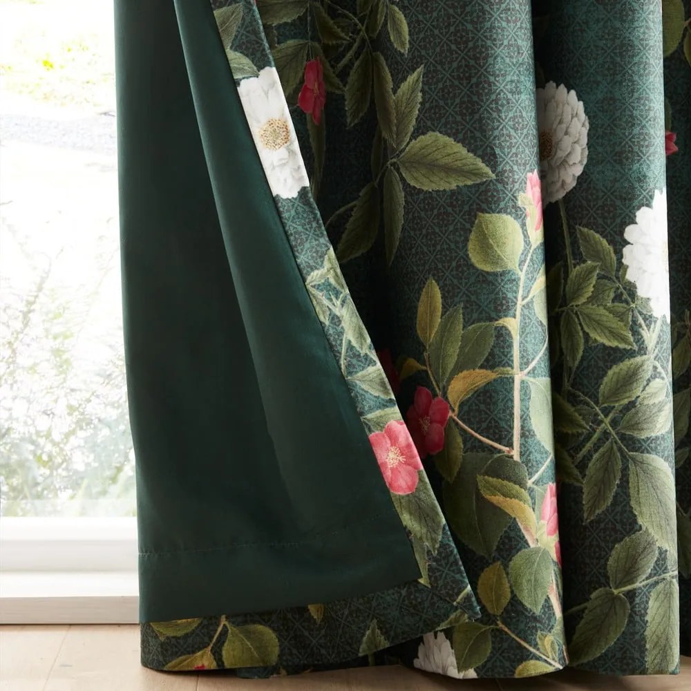 Zielone zasłony zestaw 2 szt. 117x229 cm Arcadia Floral – RHS