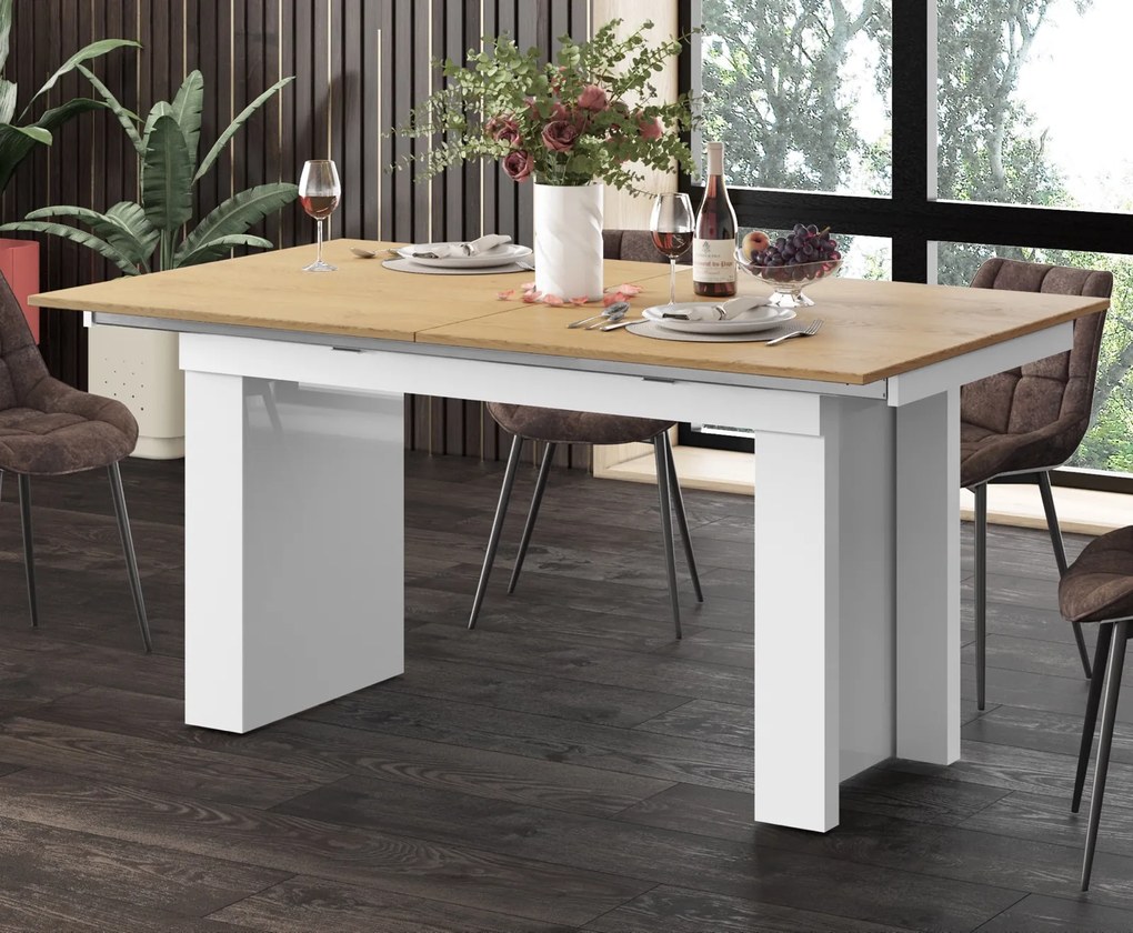 Stół z blatem rozkładanym do 410 cm Magro dąb Hubertus