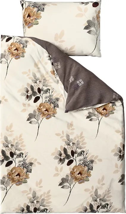 PrzytulneMieszkanie.pl PrzytulneMieszkanie.pl Dwustronna pościel DUO SENSE CARMELIA wzorzysta + poszewka na poduszkę 40x50 cm GRATIS Rozmiar pościeli: 70 x 90 cm | 140 x 200 cm