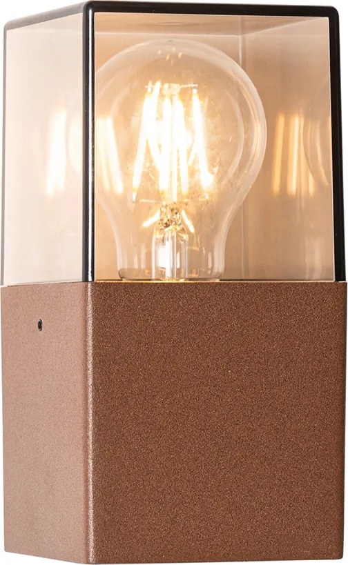 Industrialna lampa ścienna zewnętrzna rdzawo-brązowa IP44 - Denmark